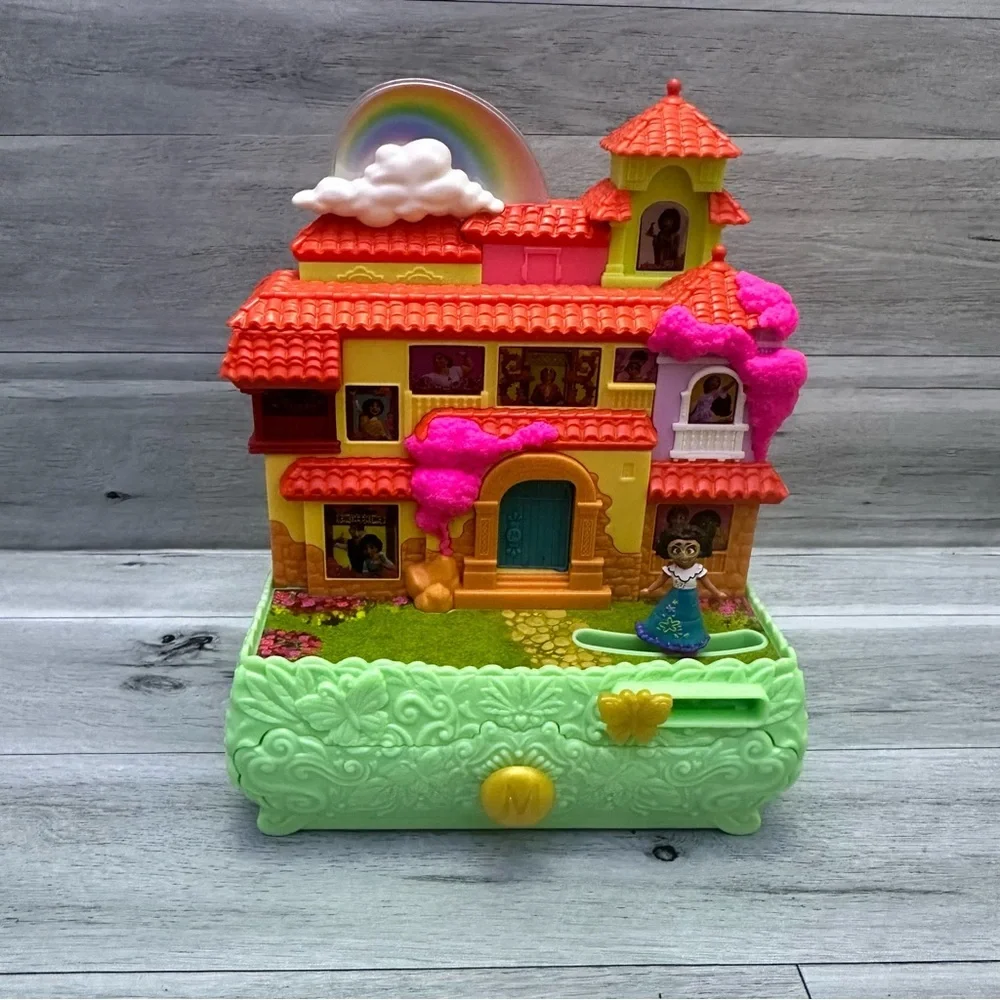 Disney Encanto Jewelry Box with Rainbow and Pink Accents